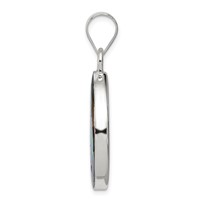 Sterling Silver Abstract Abalone Pendant view 2