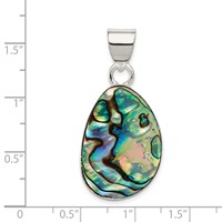 Sterling Silver Abstract Abalone Pendant view 3