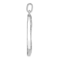 Sterling Silver CZ Heart Pendant view 2