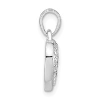 Sterling Silver Stellux Crystal Heart Pendant view 2