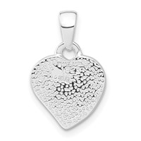 Sterling Silver Stellux Crystal Heart Pendant view 4