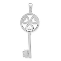 Sterling Silver Key Pendant view 4