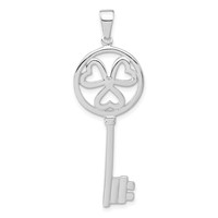 Sterling Silver Key Pendant view 1