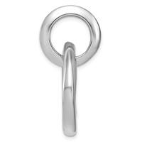 Sterling Silver Rhodium-plated Diamond Accent Multi-Circle -Fits Up to 6mm Cubetto- Pendant view 2
