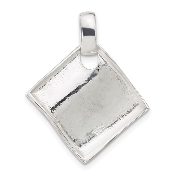 Sterling Silver Polished Fancy Wavy Pendant