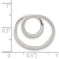 Sterling Silver Polished Circle -Fits Up to 6mm Cubetto- Slide view 3