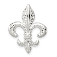 Sterling Silver Fleur De Lis Slide view 1
