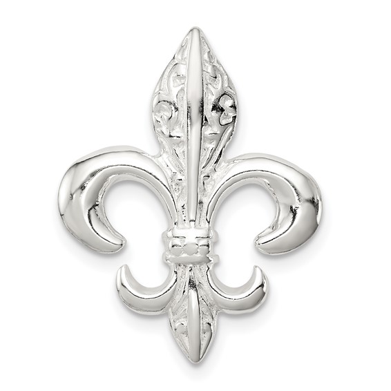 Sterling Silver Fleur De Lis Slide