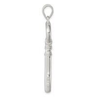 Sterling Silver Polished Key Pendant view 2