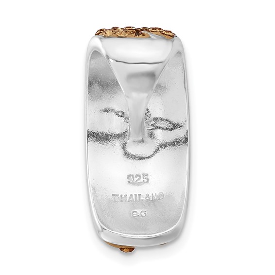 Sterling Silver Stellux Crystal Animal Print Pendant