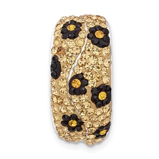 Sterling Silver Stellux Crystal Animal Print Pendant