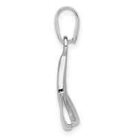 Sterling Silver Rhodium-plated Trinity Pendant view 2