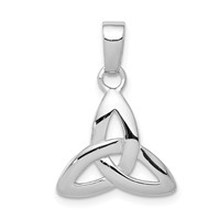 Sterling Silver Rhodium-plated Trinity Pendant view 1