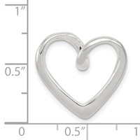 Sterling Silver Heart Pendant view 3
