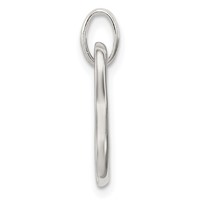 Sterling Silver Polished Open Heart Pendant view 2