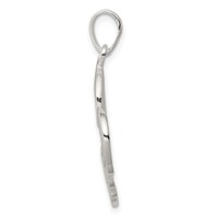 Sterling Silver Polished Love Heart Pendant view 2