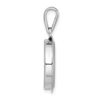 Sterling Silver Rhodium-plated Cable Car & Floating Glass Beads Pendant view 2