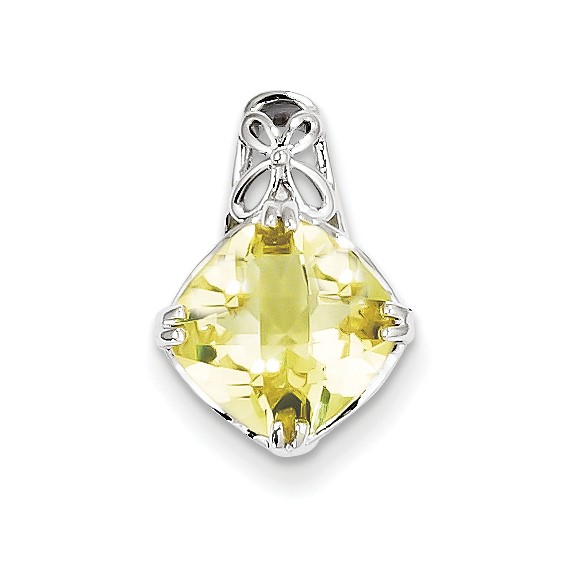 Sterling Silver Lemon Quartz Pendant