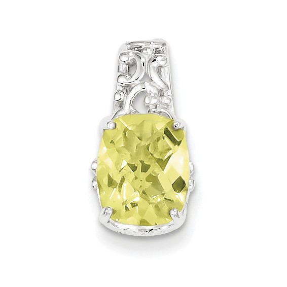 Sterling Silver Lemon Quartz Pendant