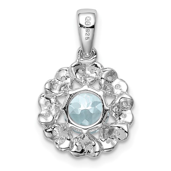 Gemstone & White Topaz Pendants