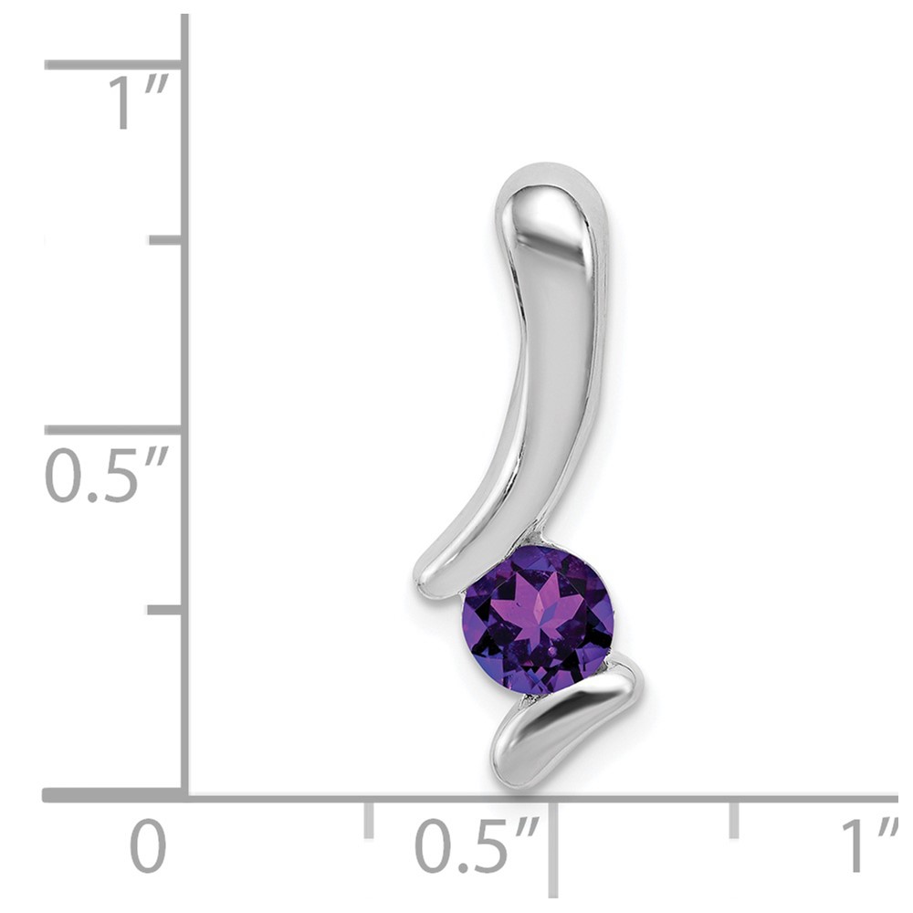 Sterling Silver Amethyst Pendant (QP302)