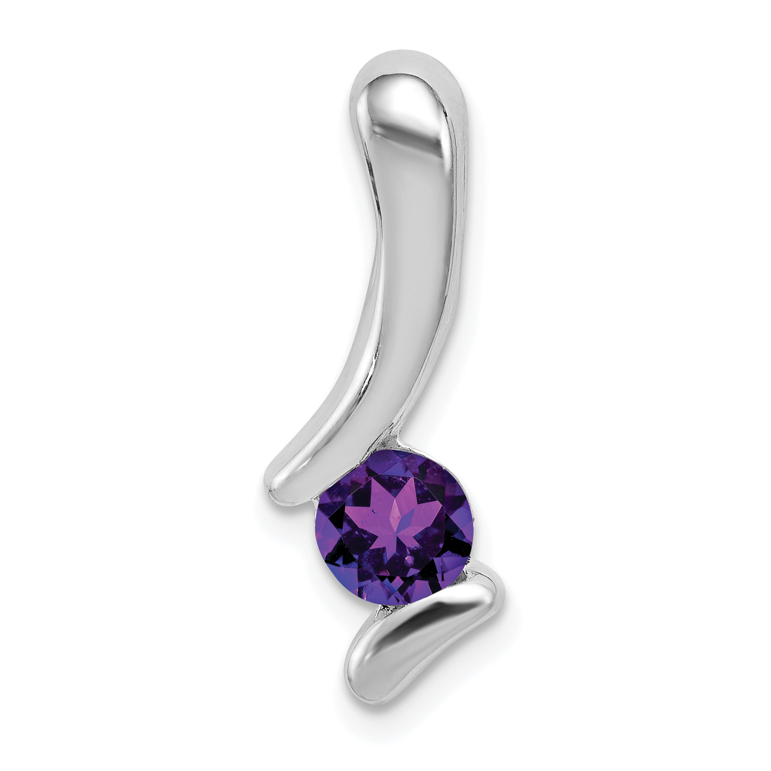 Sterling Silver Amethyst Pendant (QP302)