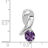 Sterling Silver Amethyst Pendant view 3
