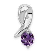 Sterling Silver Amethyst Pendant view 1
