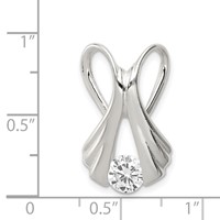 Sterling Silver CZ -Fits Up to 10mm Cubetto- Slide view 3