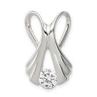 Sterling Silver CZ -Fits Up to 10mm Cubetto- Slide view 1