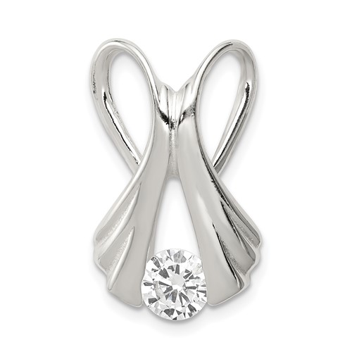 Sterling Silver CZ -Fits Up to 10mm Cubetto- Slide