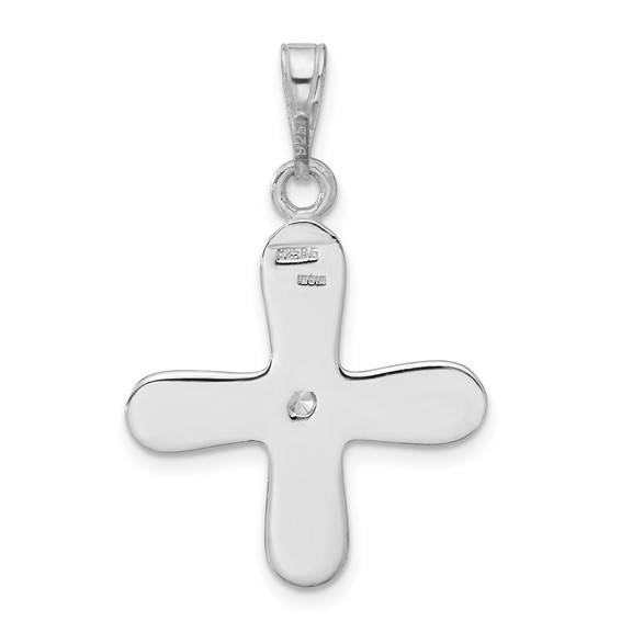 Sterling Silver CZ Cross Pendant