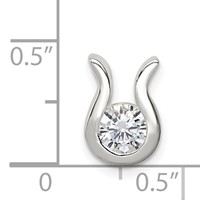 Sterling Silver 6mm CZ Chain Slide view 3
