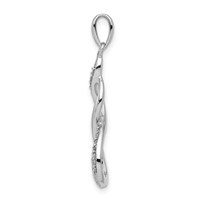 Sterling Silver Rhodium Diam. Figure 8 Pendant view 2