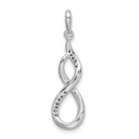 Sterling Silver Rhodium Diam. Figure 8 Pendant view 4