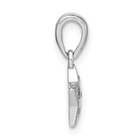 Sterling Silver Polished CZ Star Pendant view 2