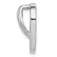 Sterling Silver Rhodium Created Blue Opal Flip-Flop Slide view 2