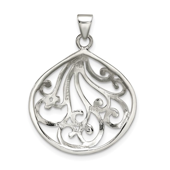 Sterling Silver Swirl Pendant