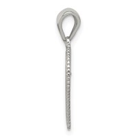 Sterling Silver Polished Filigree Heart Pendant view 2