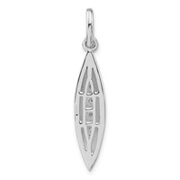 Sterling Silver Polished CZ Pendant view 4
