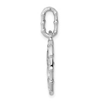 Sterling Silver Rhodium-plated Multi Gemstone Pendant view 2