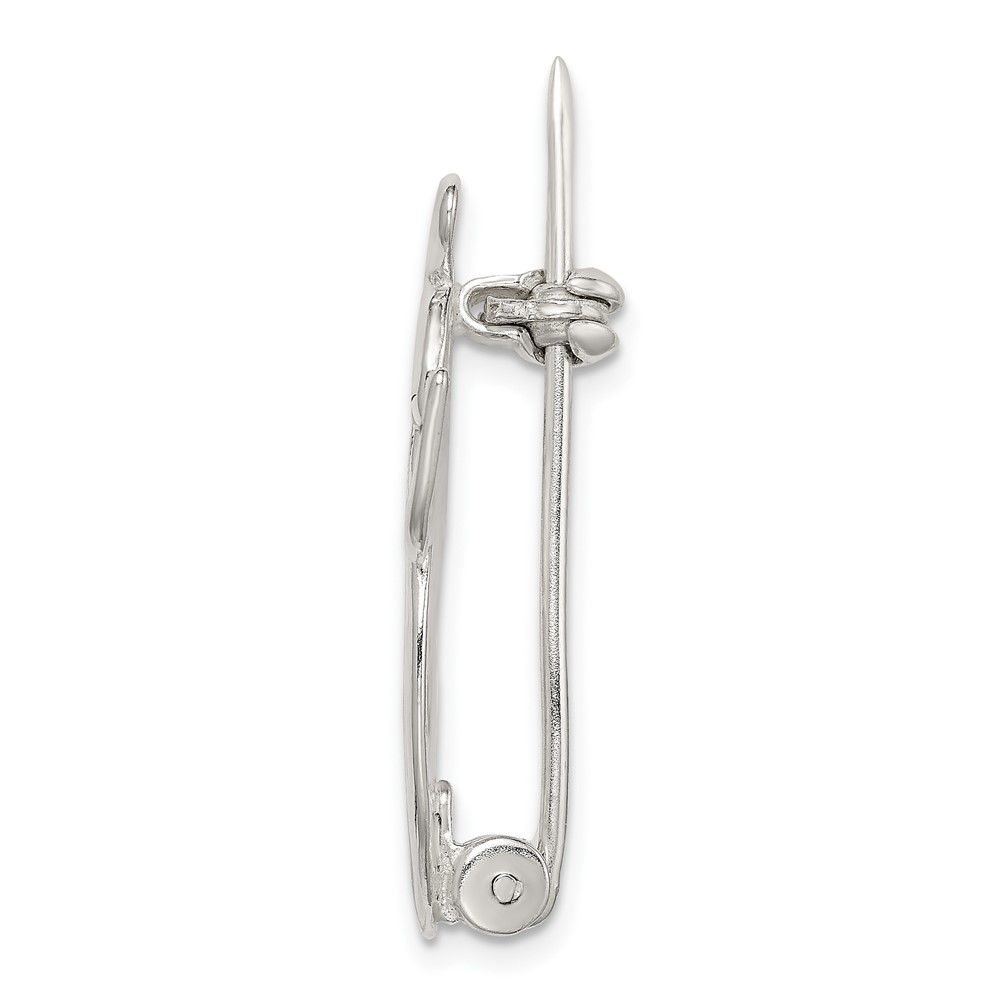 Sterling Silver Angel Kneeling in Prayer Pin (QP466)