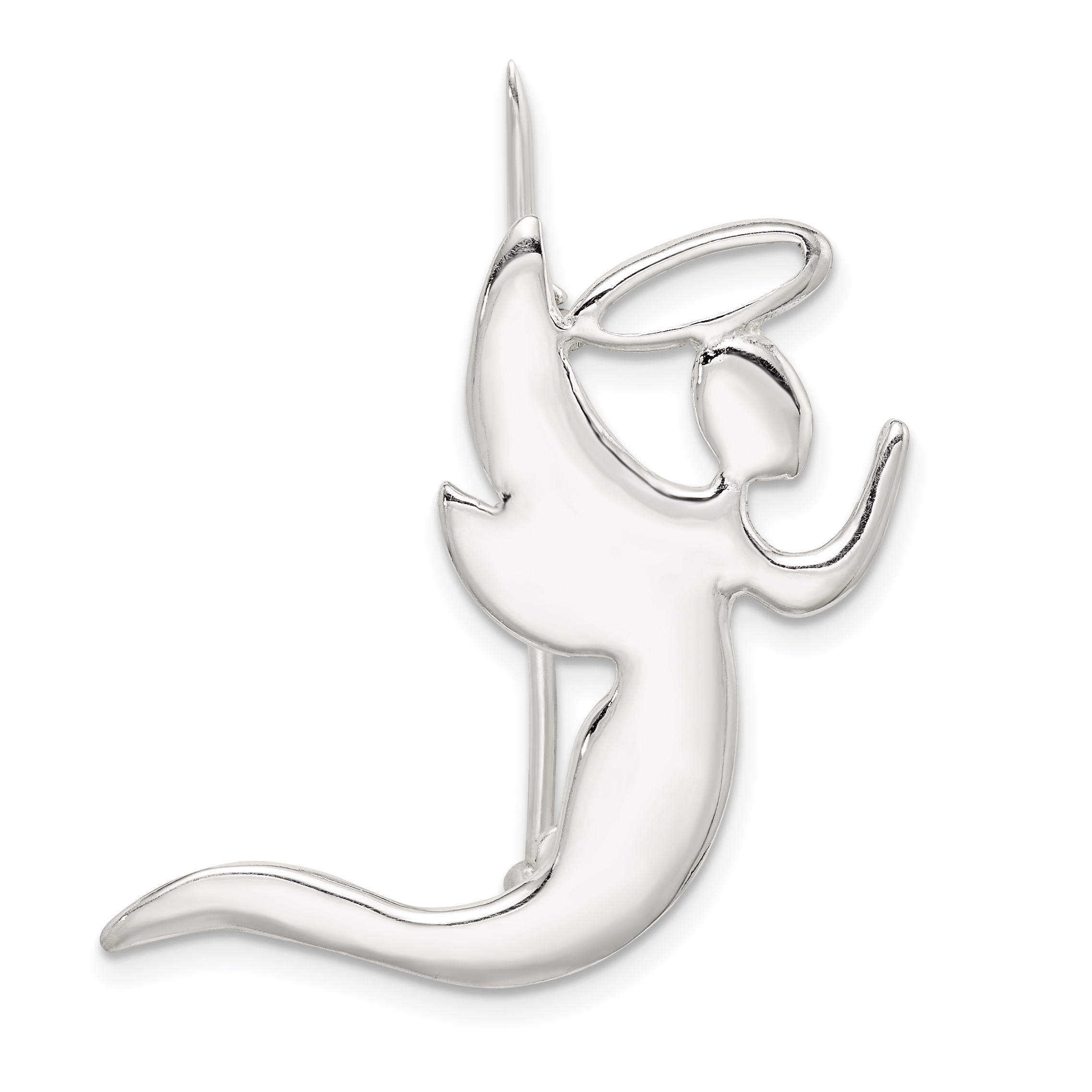 Sterling Silver Angel Kneeling in Prayer Pin (QP466)