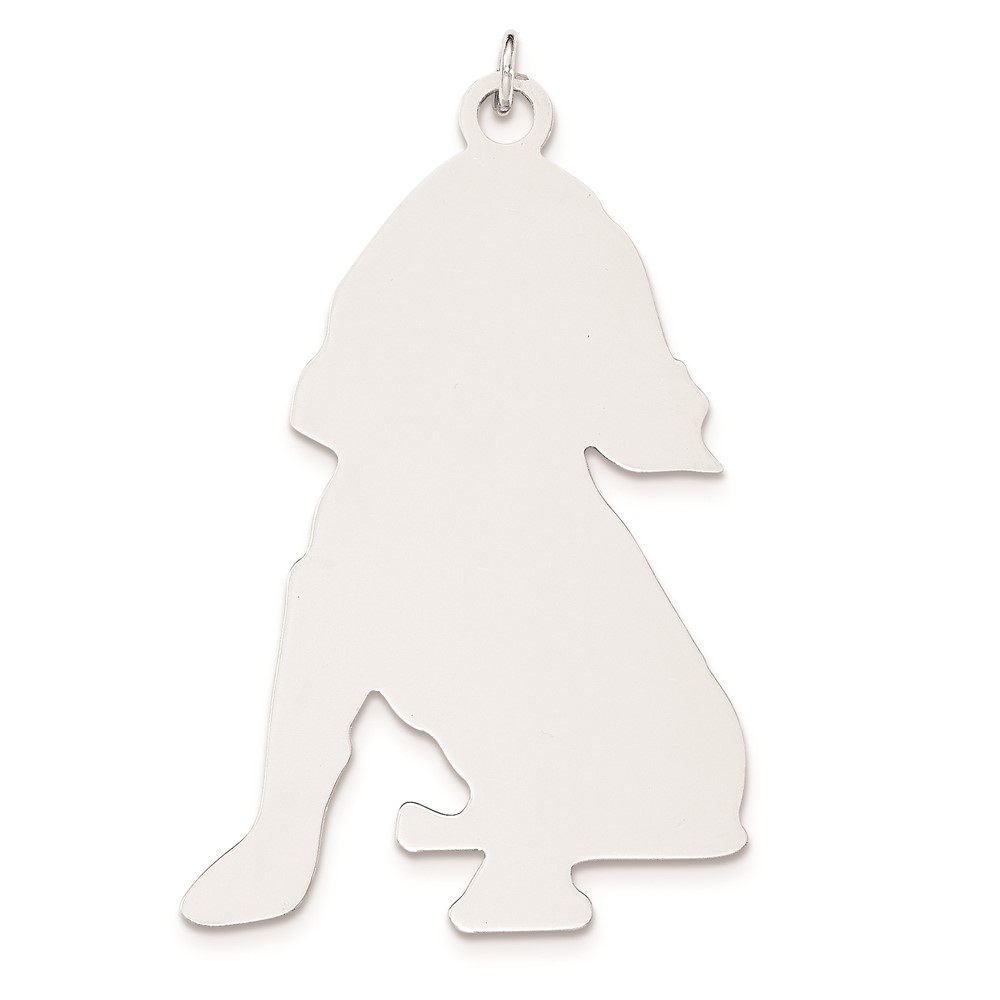 SS Toni Tails Engraveable Large Cocker Spaniel Disc Charm