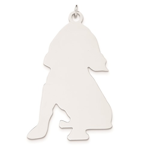 SS Toni Tails Engraveable Large Cocker Spaniel Disc Charm