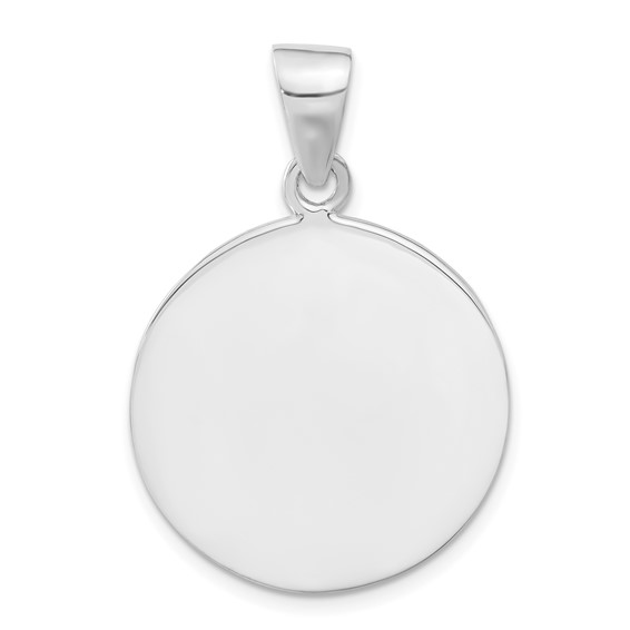 Sterling Silver Pink & Blue Mother of Pearl Circle Pendant