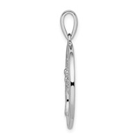 Sterling Silver Rhodium-plated White Mop Tree of Life Pendant view 2