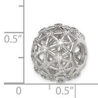 Sterling Silver CZ Slide Pendant view 3