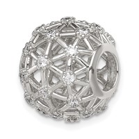 Sterling Silver CZ Slide Pendant view 1