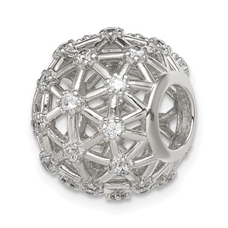 Sterling Silver CZ Slide Pendant